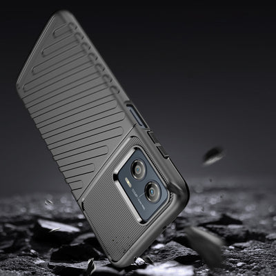 Thunder Case case for Motorola Moto G53 silicone armor case black — Hurtel