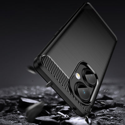 Carbon Case case for OnePlus Nord CE 3 flexible silicone carbon cover black — Hurtel
