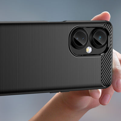 Carbon Case case for OnePlus Nord CE 3 flexible silicone carbon cover black — Hurtel
