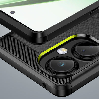 Carbon Case case for OnePlus Nord CE 3 flexible silicone carbon cover black — Hurtel