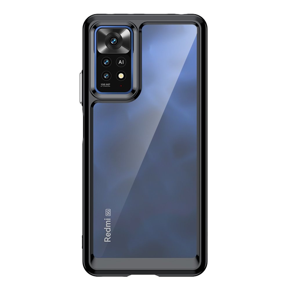 Outer Space Case for Xiaomi Poco X5 5G / Redmi Note 12 5G cover with flexible frame black — Hurtel