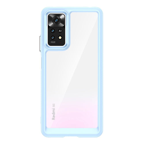 Outer Space Case for Xiaomi Poco X5 5G / Redmi Note 12 5G cover with a flexible frame blue — Hurtel