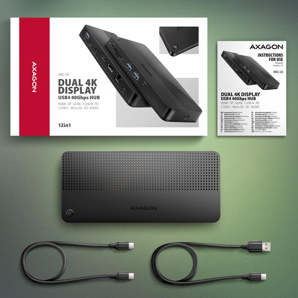 NB ACC DOCKING STATION/12IN1 HMC-U4 AXAGON