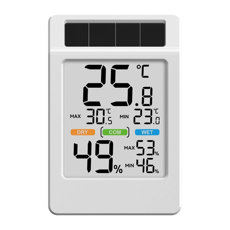 BALDRTHERM B0590TH-V6 Solar-Powered Thermohygrometer with a Large Screen - Image 1