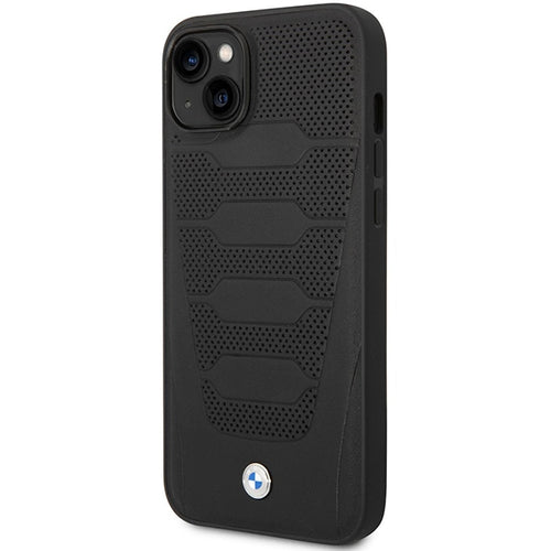 Case BMW BMHCP14S22RPSK iPhone 14 6.1" black/black Leather Seats Pattern