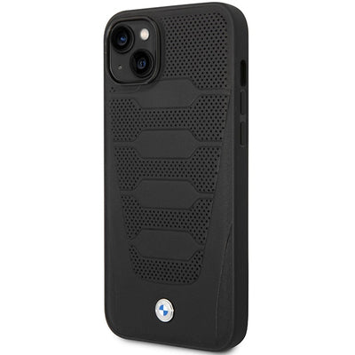 Case BMW BMHCP14S22RPSK iPhone 14 6.1" black/black Leather Seats Pattern