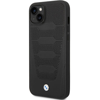 Case BMW BMHCP14S22RPSK iPhone 14 6.1" black/black Leather Seats Pattern