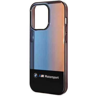 BMW Half Tricolor Case for iPhone 14 Pro Max 6.7" - Black
