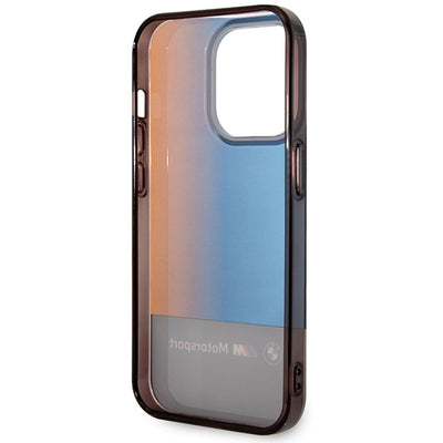 BMW Half Tricolor Case for iPhone 14 Pro Max 6.7" - Black