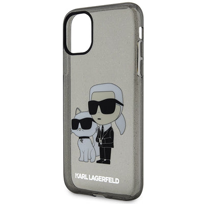 Karl Lagerfeld KLHCN61HNKCTGK iPhone 11 / Xr 6.1" black/black hardcase Gliter Karl&amp;Choupette