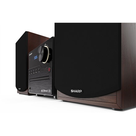 Sharp | Hi-Fi Micro System | XL-B517D(BR) | Brown | USB port | AUX in | Bluetooth | CD player | FM radio | Wireless conn