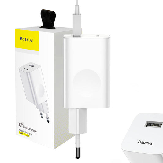Baseus Charging Quick Charger USB 3.0 - White - Product Image 1