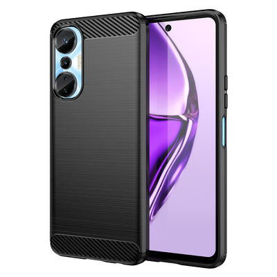 Carbon Case case for Infinix Hot 20S flexible silicone carbon cover black — Hurtel