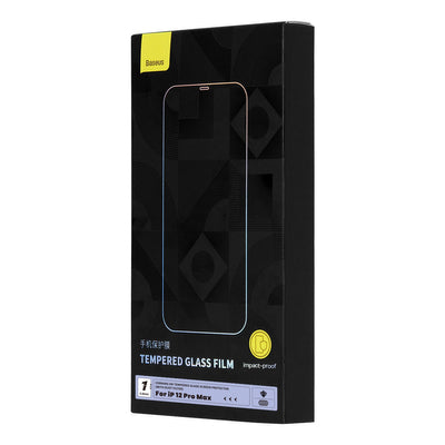 Baseus Full Screen Tempered Glass for iPhone 12 Pro Max with Speaker Cover 0.4mm + Mounting Kit