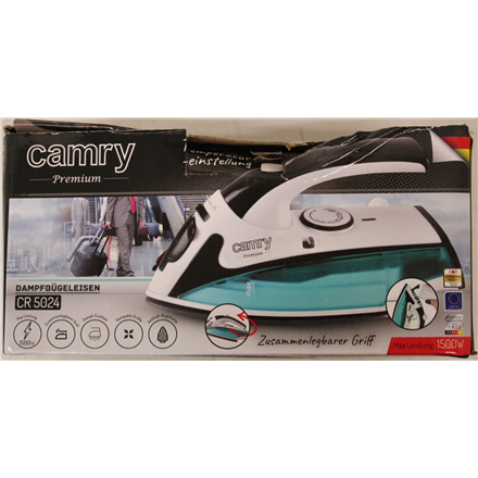 SALE OUT. Camry CR 5024 Steam Travel iron, power 840W, White/green/black | Camry | CR 5024 | Steam Travel iron | 840 W |