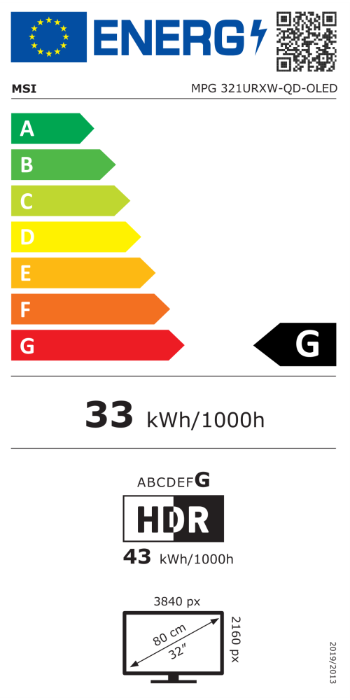 MSI MPG 321URXW QD-OLED Monitors