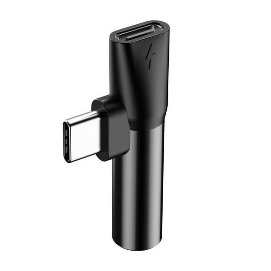 Baseus Audio Adapter USB-C to Mini Jack 3.5mm + USB-C (black) - Product Image 2
