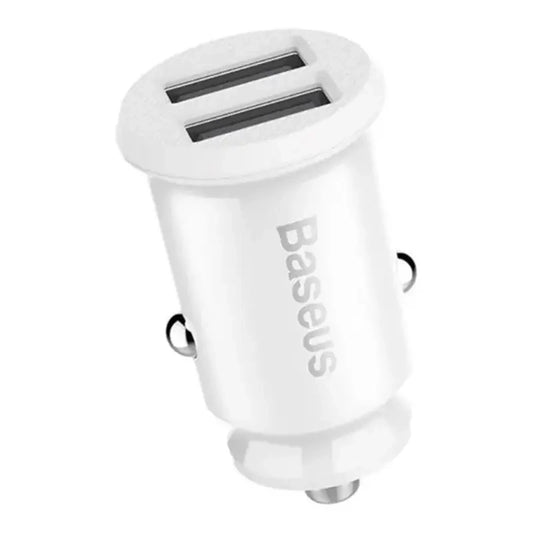 Baseus Grain Car Charger 2x USB 5V 3.1A (white) - Product Image 2