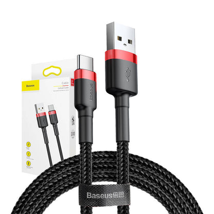Baseus Cafule cable USB-C 3A 1m (Red+Black) - Product Image 7