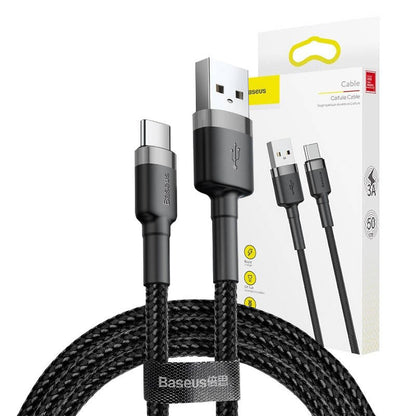 Baseus Cafule cable USB-C 3A 1m (Gray+Black) - Product Image 7