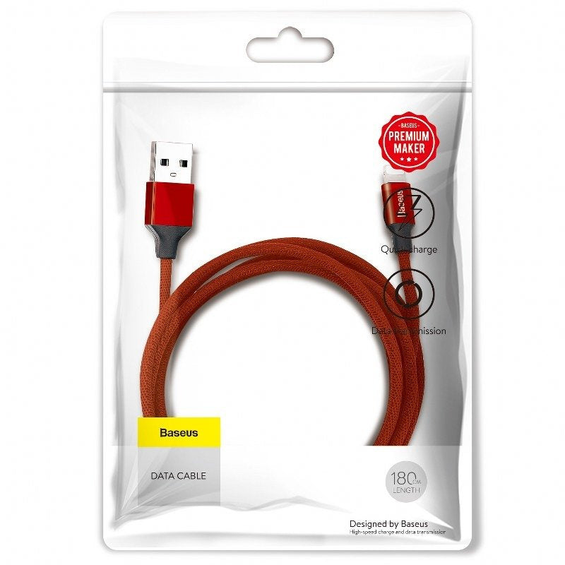 Baseus Yiven Lightning Cable 180 cm 2A (red) - Product Image 6