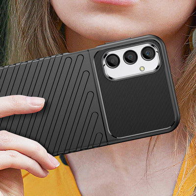 Thunder Case case for Samsung Galaxy A24 4G silicone armor case black — Hurtel