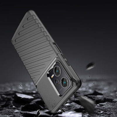 Thunder Case case for Xiaomi Redmi Note 12 Pro+ silicone armor case black — Hurtel