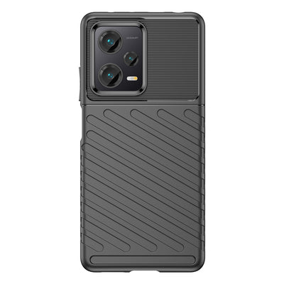 Thunder Case case for Xiaomi Redmi Note 12 Pro+ silicone armor case black — Hurtel