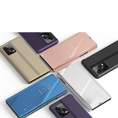 Clear View Case for Xiaomi Redmi Note 12 Pro / Poco X5 Pro 5G flip cover black — Hurtel