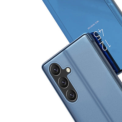 Clear View Case cover for Samsung Galaxy A24 4G flip cover blue — Hurtel