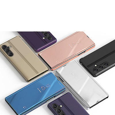 Clear View Case cover for Samsung Galaxy A24 4G flip cover black — Hurtel
