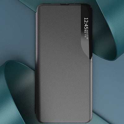 Eco Leather View Case cover for Samsung Galaxy A24 4G with a flip stand black — Hurtel