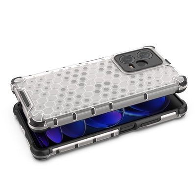 Honeycomb case for Xiaomi Redmi Note 12 Pro+ armored hybrid cover black — Hurtel
