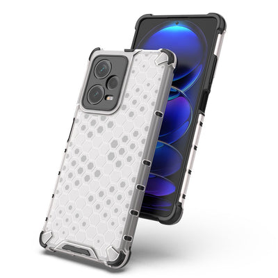 Honeycomb case for Xiaomi Redmi Note 12 Pro+ armored hybrid cover black — Hurtel