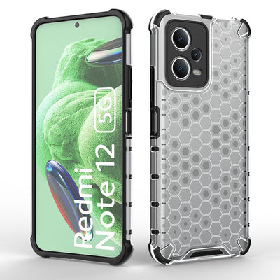 Honeycomb case for Xiaomi Redmi Note 12 5G / Poco X5 5G armored hybrid cover black — Hurtel
