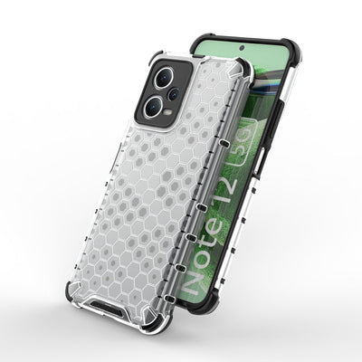 Honeycomb case for Xiaomi Redmi Note 12 5G / Poco X5 5G armored hybrid cover black — Hurtel