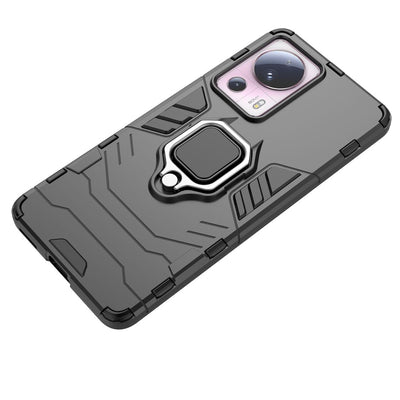 Ring Armor case for Xiaomi 13 Lite armored cover magnetic holder ring black — Hurtel