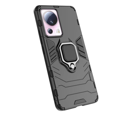 Ring Armor case for Xiaomi 13 Lite armored cover magnetic holder ring black — Hurtel