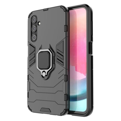 Ring Armor case for Samsung Galaxy A24 4G armored cover magnetic holder ring black — Hurtel