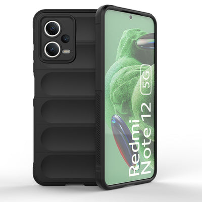 Magic Shield Case for Xiaomi Redmi Note 12 5G / Poco X5 5G Flexible Armor Cover Black — Hurtel
