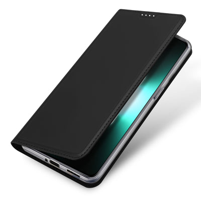 Dux Ducis Skin Pro Case For Realme GT Neo 5 / Realme GT3 Flip Cover Card Wallet Stand Black