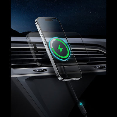 Baseus CW01 MagSafe 15W USB 25W inductive car charger - black