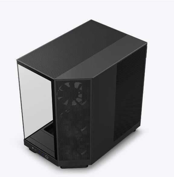 Case NZXT H6 Flow MidiTower Not included ATX MicroATX MiniITX Colour Black CC-H61FB-01