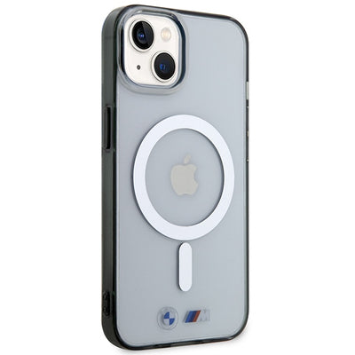 BMW BMHMP14SHCRS iPhone 14 6.1" case transparent hardcase Silver Ring MagSafe