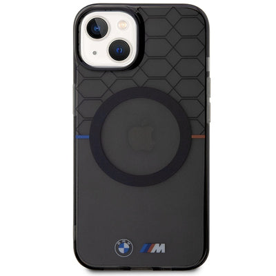 Case BMW BMHMP14SHGPK iPhone 14 6.1" grey/grey Pattern MagSafe