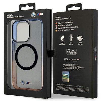 Case BMW BMHMP14XHTGE iPhone 14 Pro Max 6.7" grey/grey hardcase Gradient Bumper MagSafe