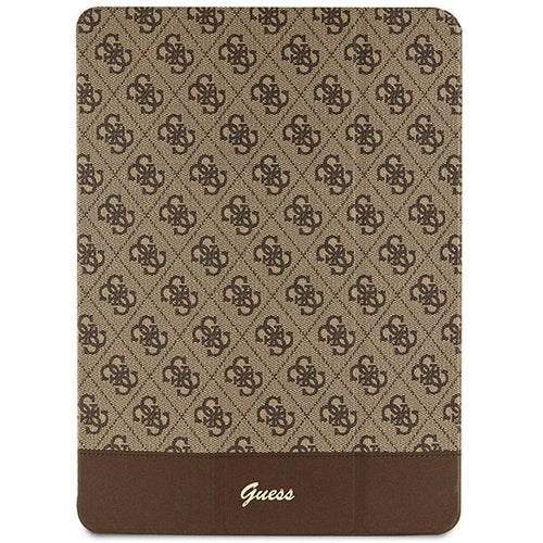 Guess 4G Stripe Allover case for iPad Pro 12.9" - brown