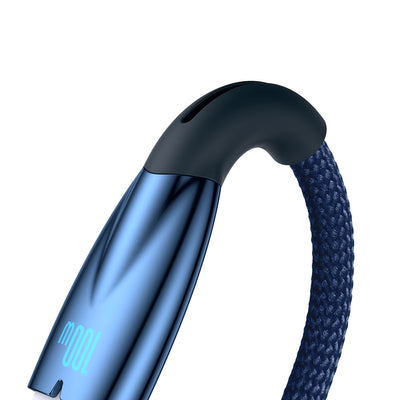 [RETURNED ITEM] Baseus Glimmer Series fast charging cable USB-A - USB-C 100W 480Mbps 1m blue