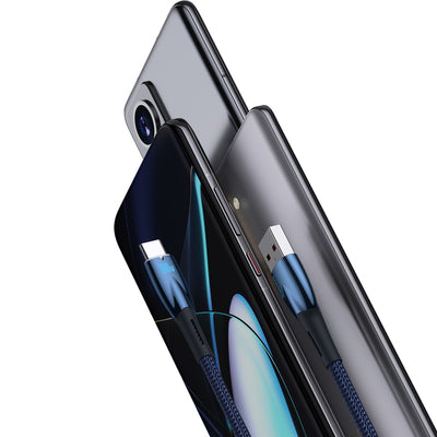 [RETURNED ITEM] Baseus Glimmer Series fast charging cable USB-A - USB-C 100W 480Mbps 1m blue