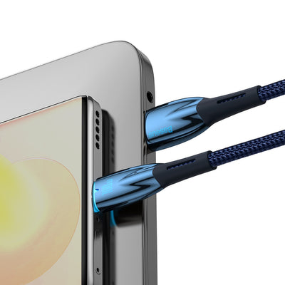 [RETURNED ITEM] Baseus Glimmer Series fast charging cable USB-A - USB-C 100W 480Mbps 1m blue